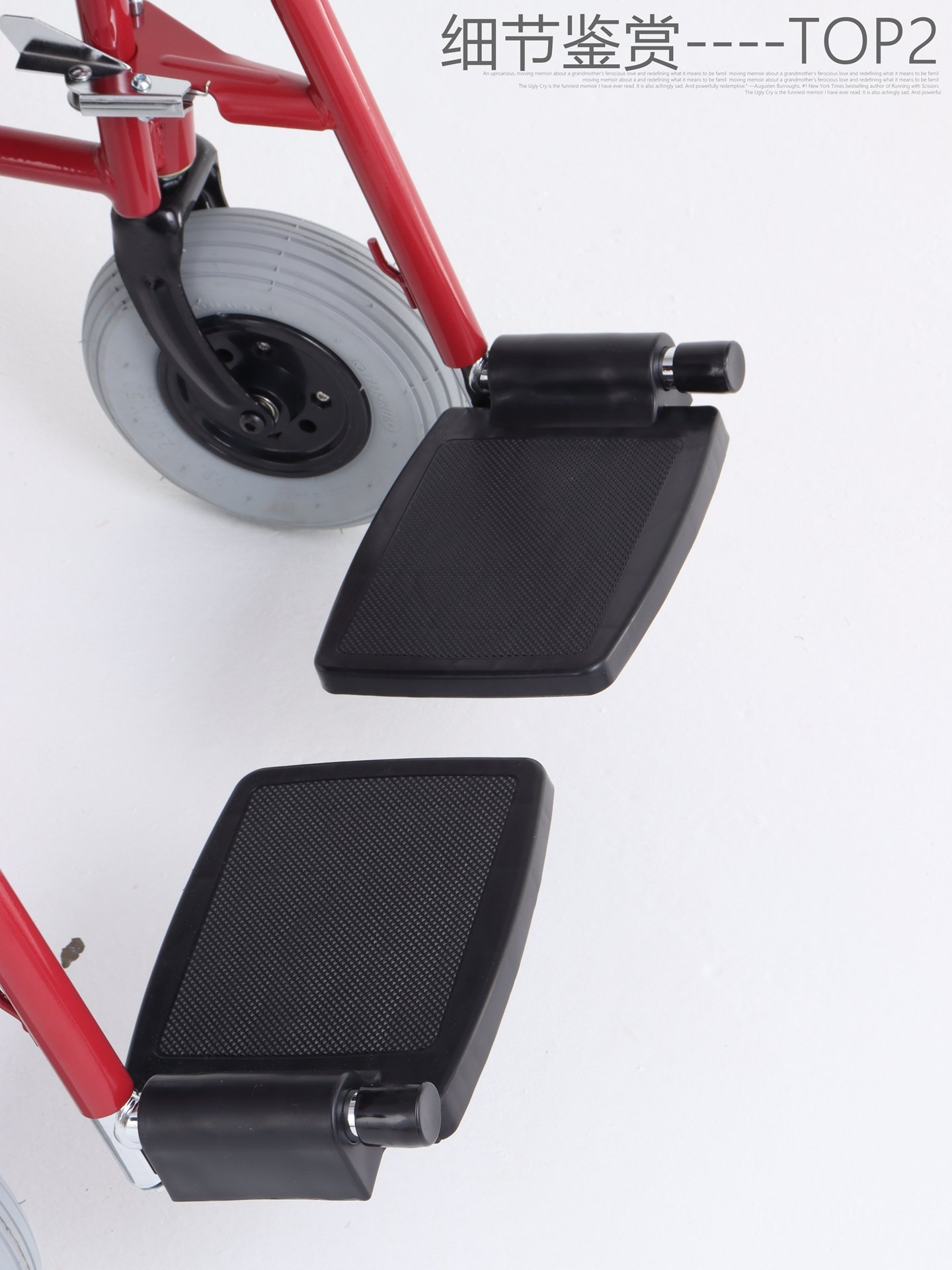 Steel Manual Wheelchair Dechable footrest - Image 10