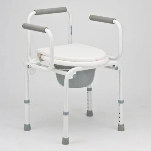 3‑in‑1 Adjustable Bedside Commode Chair