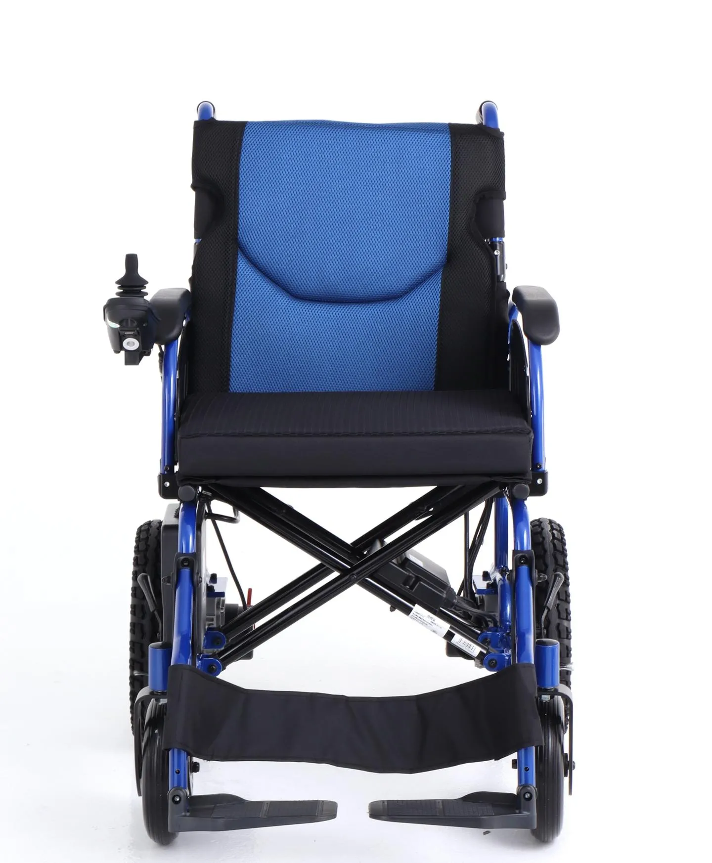 Foldable Aluminum Powered Electric Wheelchair with Solid Inflation-Free PU Tires and Steel Brake - Image 6