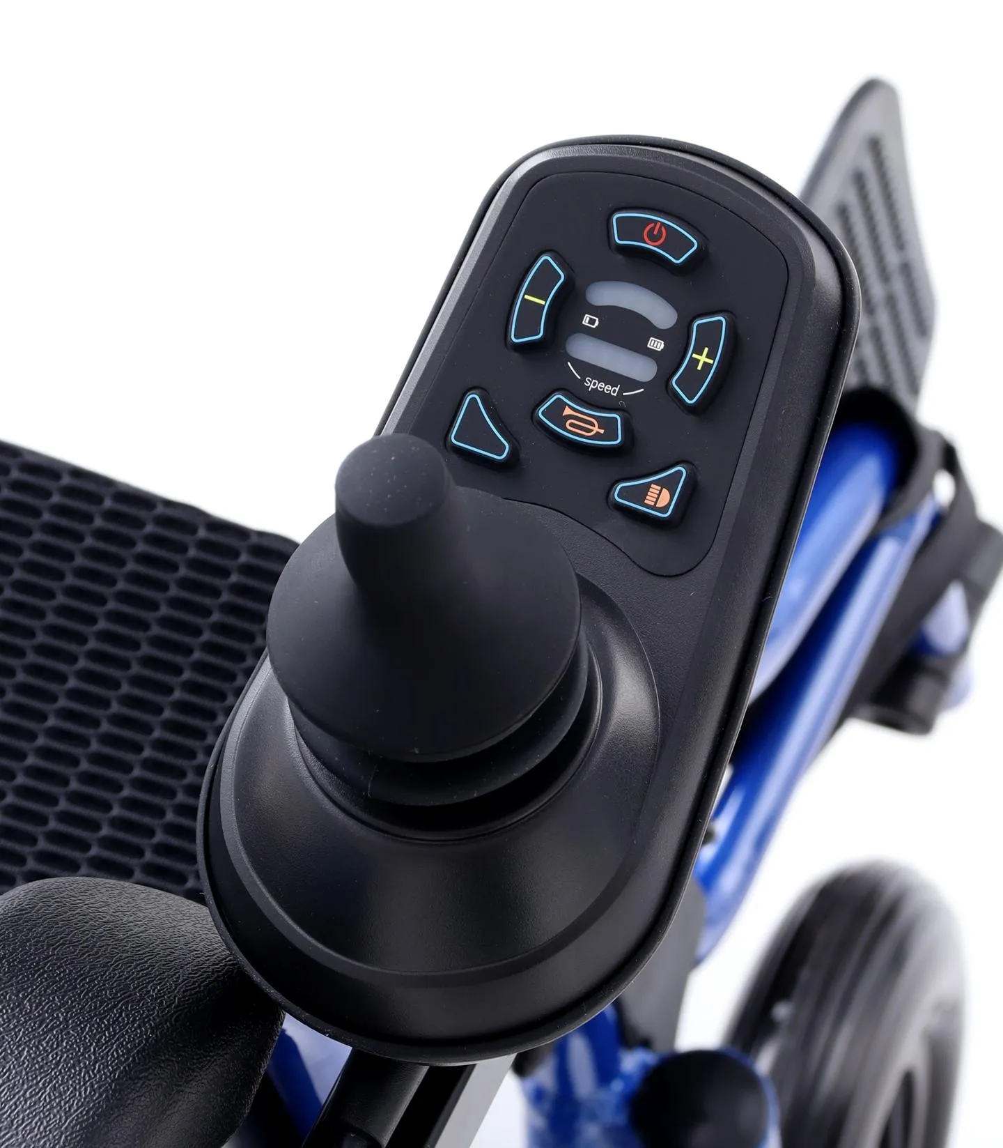 Foldable Aluminum Powered Electric Wheelchair with Solid Inflation-Free PU Tires and Steel Brake - Image 14