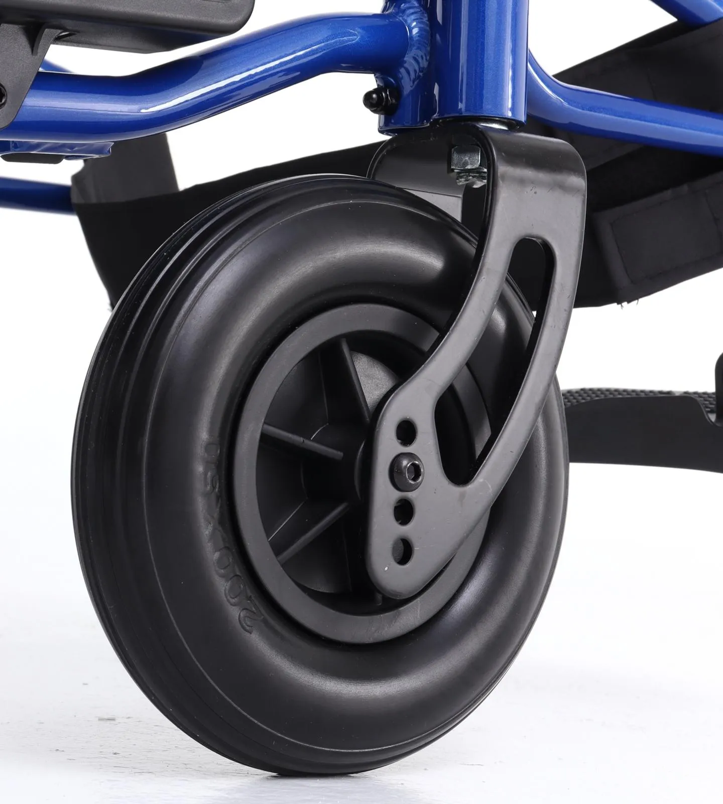 Foldable Aluminum Powered Electric Wheelchair with Solid Inflation-Free PU Tires and Steel Brake - Image 11