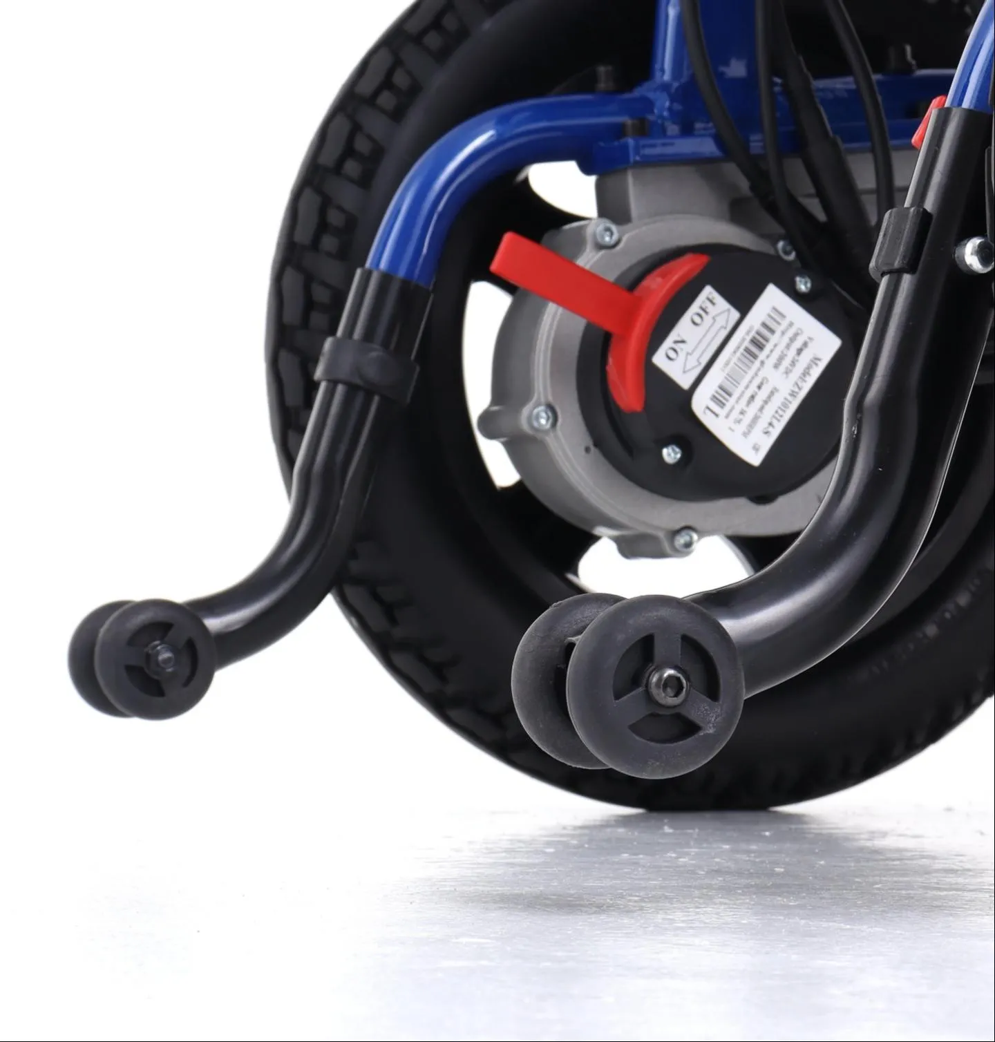 Foldable Aluminum Powered Electric Wheelchair with Solid Inflation-Free PU Tires and Steel Brake - Image 13