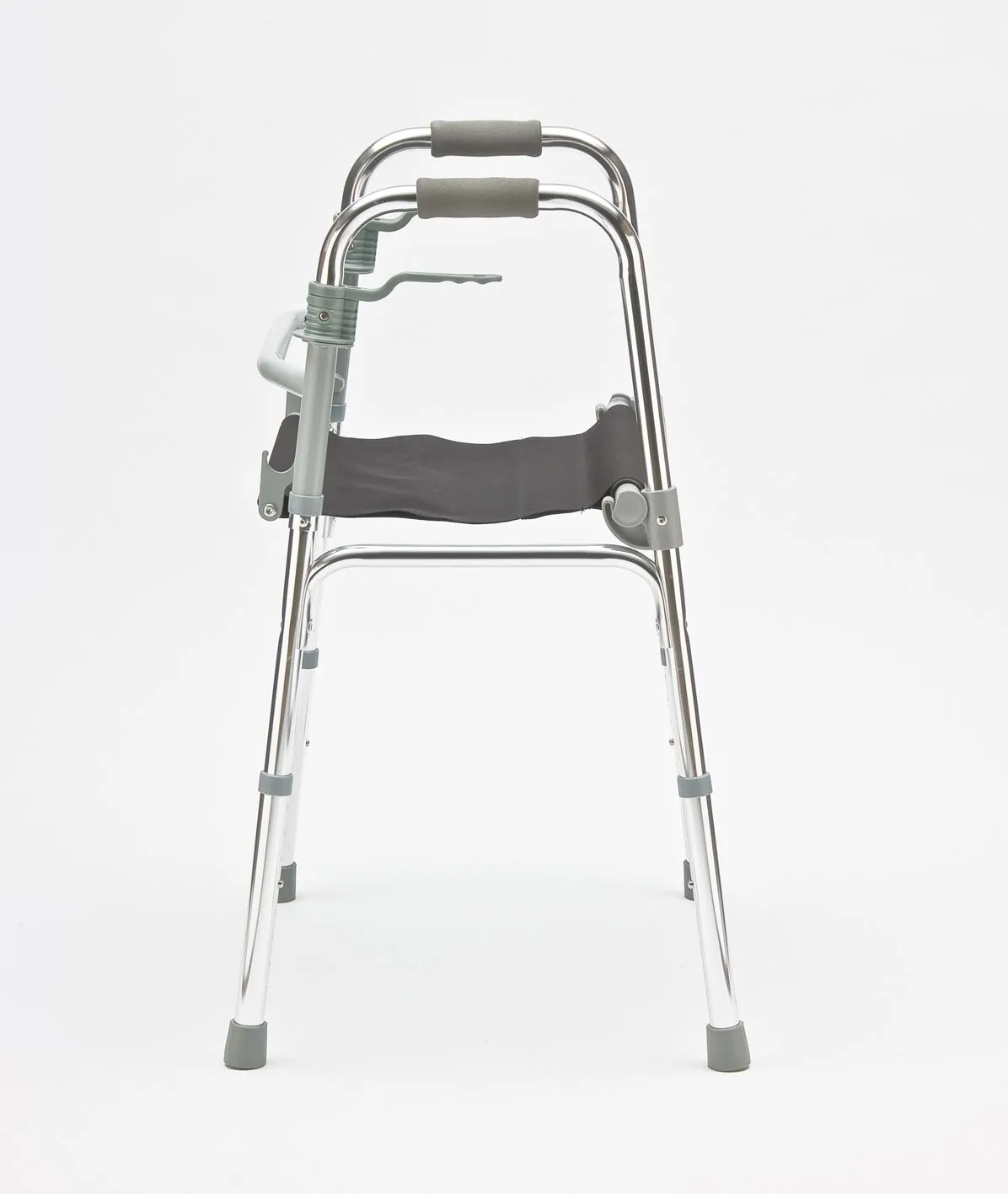 Height‑Adjustable Folding Walker with Seat - Image 3