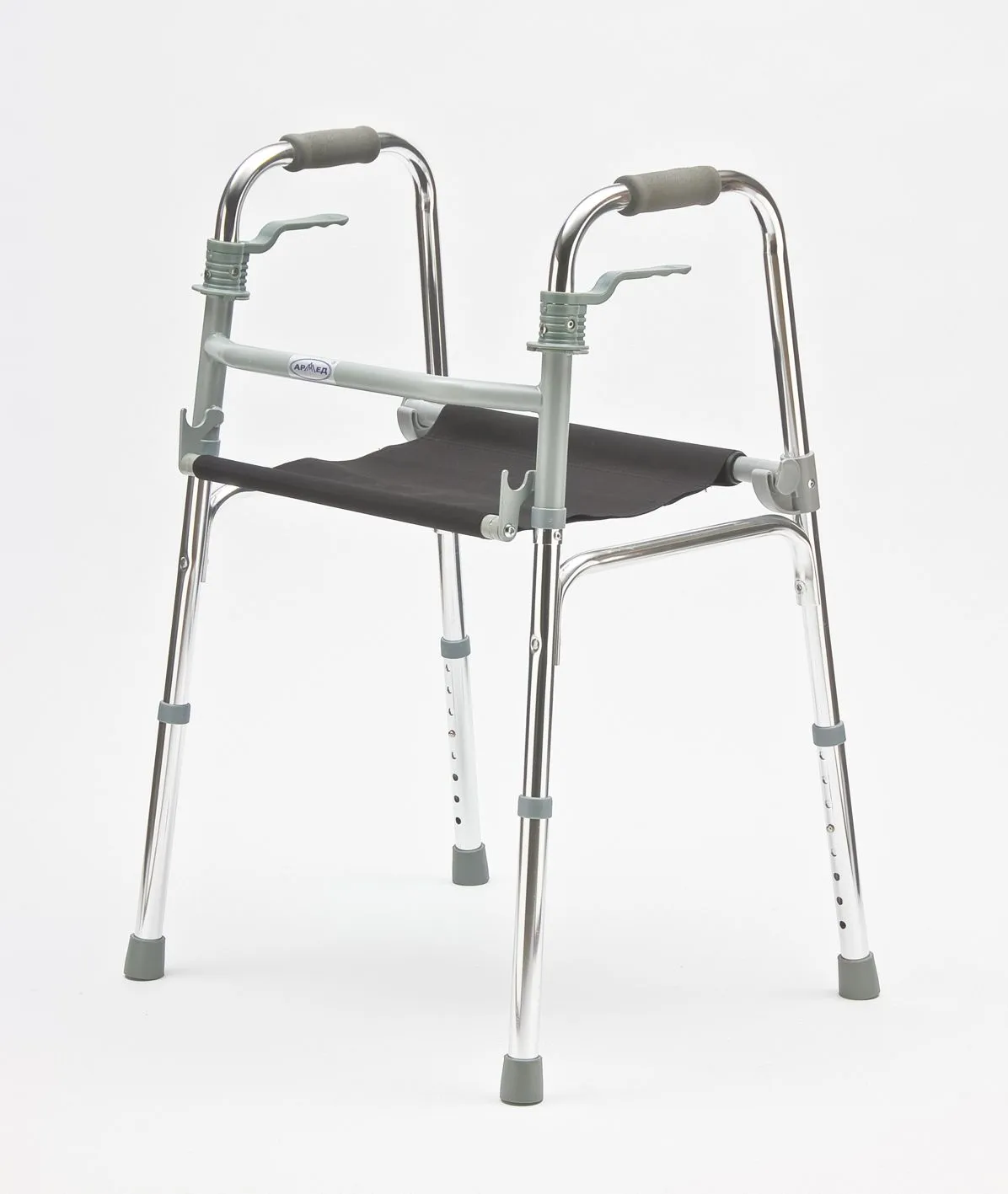 Height‑Adjustable Folding Walker with Seat - Image 7