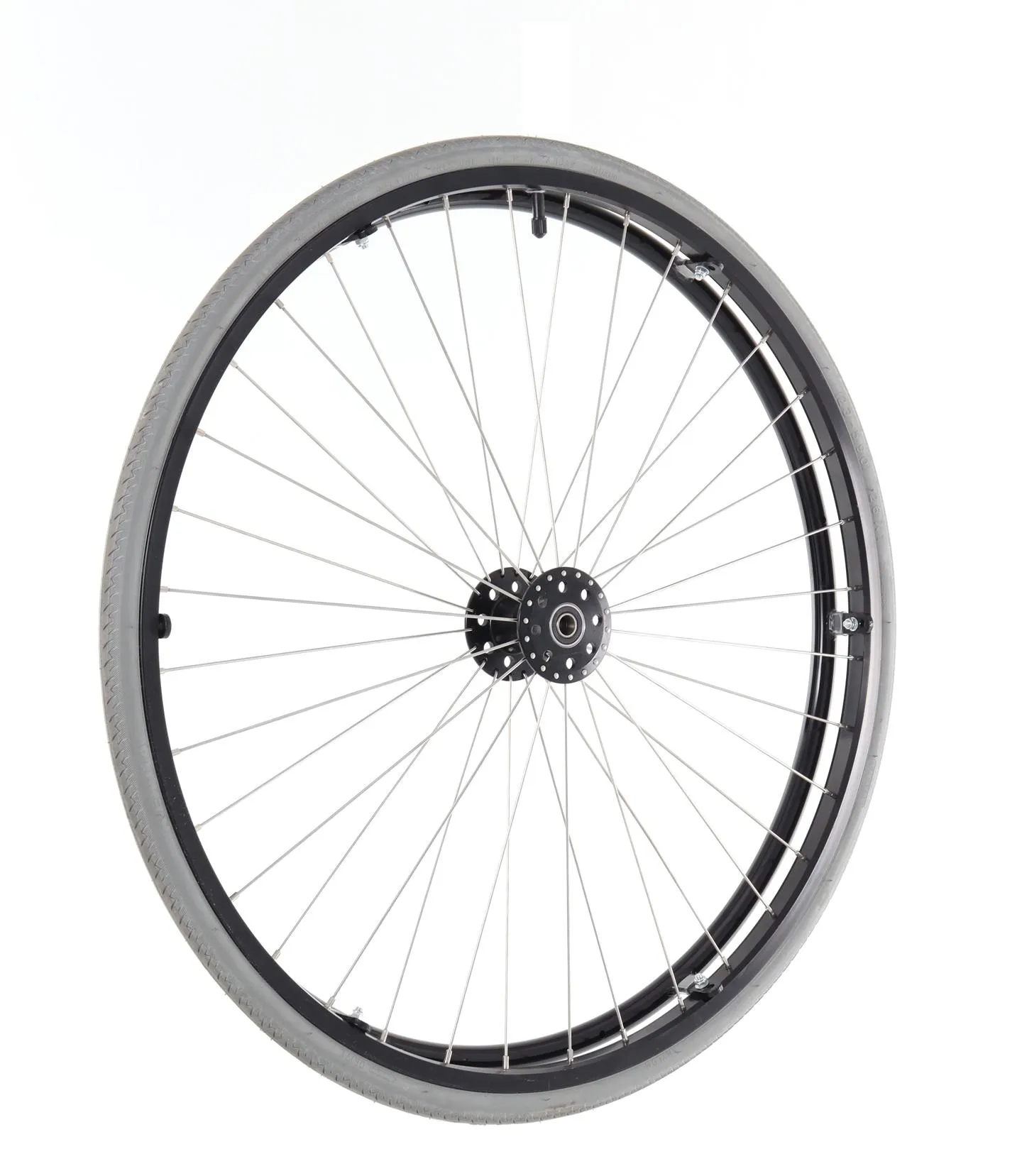 26‑Inch Sport Wheelchair Replacement Rear Wheel, Pneumatic Rubber Tire, Steel Spokes, Aluminum Hand‑Rim & Hub, Deep Groove Ball Bearing - Image 7