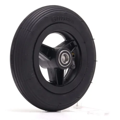 6 Inch Shock‑Absorbing Pneumatic Wheelchair Caster Wheel, Inflatable Rubber Tire ABS Hub with 6901 Bearing
